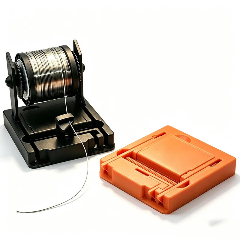 Foldable Adjustable Solder Reel Dispenser Stand Fits Spools Max 65mm Width 75mm Diameter 12-36mm Inner Hole for Electronics Sold