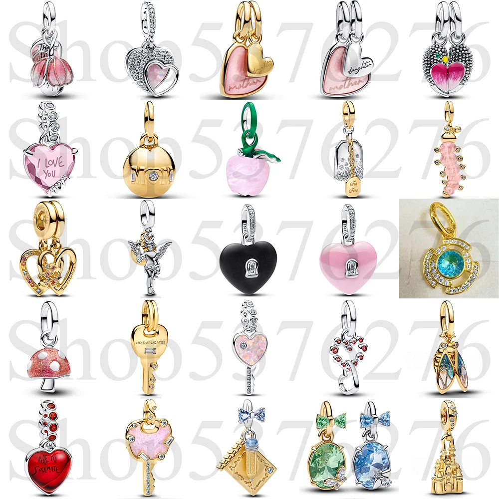 

2026 Подвеска-шарм из стерлингового серебра 925 пробы с бабочкой, пчелой, танцующими фигурами и карточкой-карандашом, для модных женских браслетов, подарок, украшения DIY