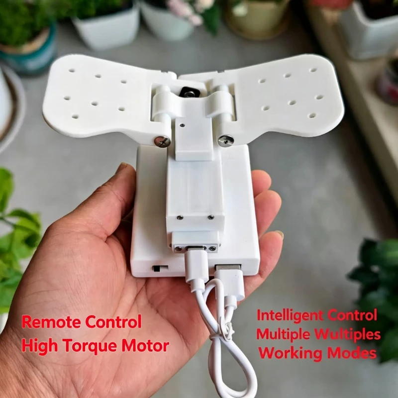 High Torque Automatic Wing Flapping Opener 1kg Load Electric Wing Mechanism DIY Assembly Type-C Powered Optional