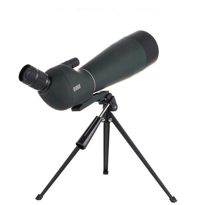 

Hot Sale 20-60x80 Spotting Scope Waterproof Monocular Telescope with Tripod Target Shooting Hunting Bird Watching