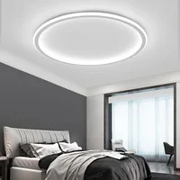 Nordic Minimalist LED Ceiling Light For Bedroom Living Room Aisle Study Room Balcony Circular Remote Control Lighting Chandelier 3