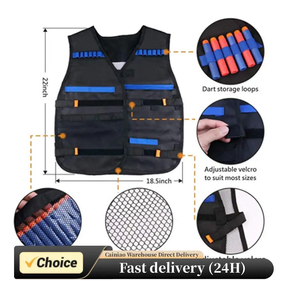 

Детский комплект жилета, мягкий комплект для игр на открытом воздухе Nerf N-Strike Elite Series