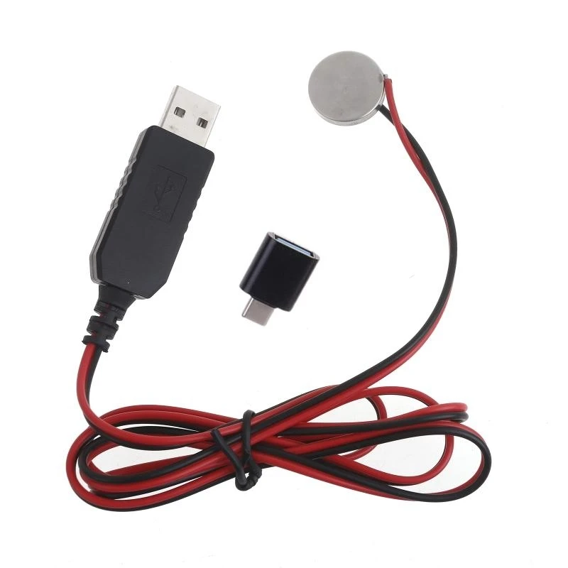 090F Type-C USB до 3V CR2032 Фальшивое шнур зарядного устройства вместо 1x CR2032 батарея