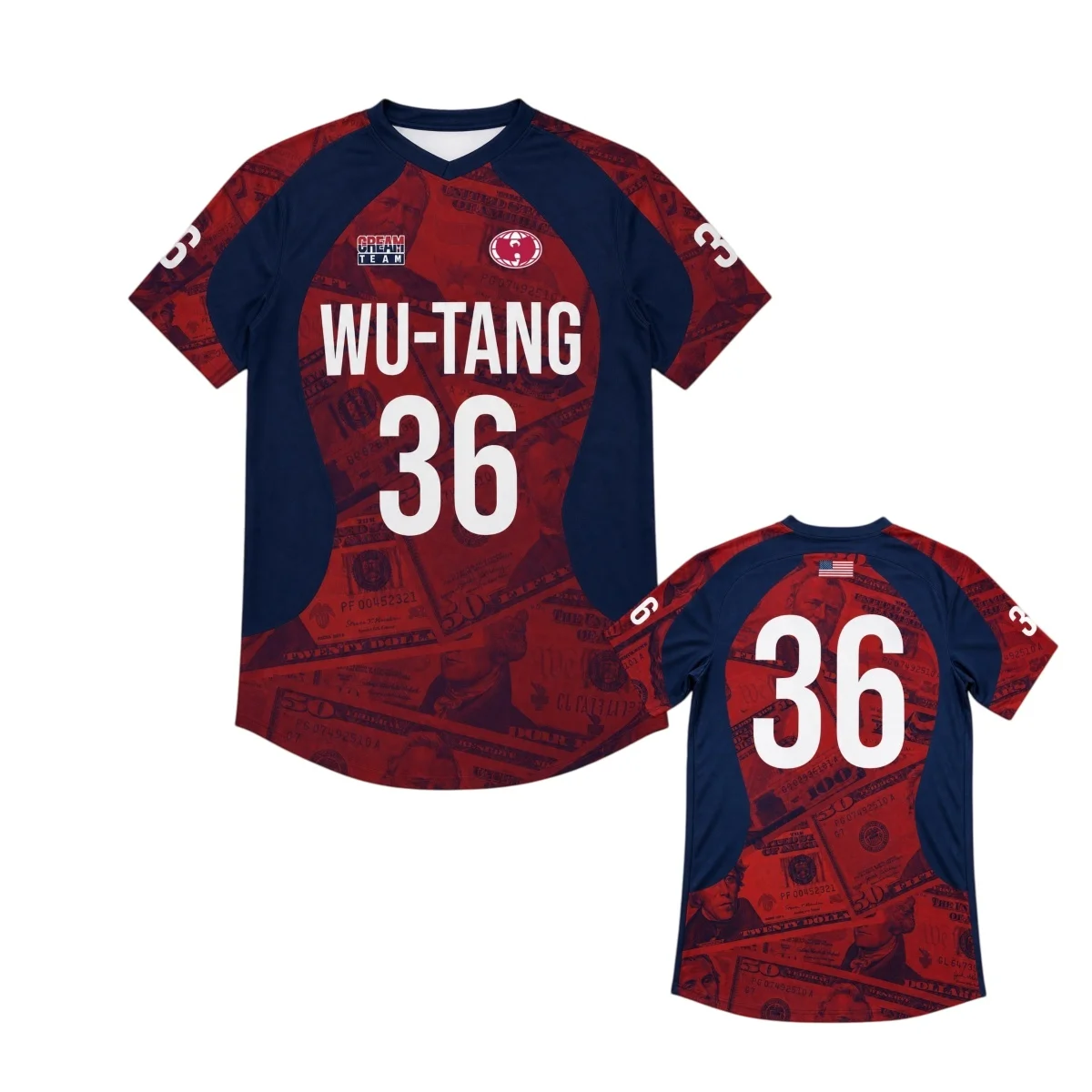 Wu-Tang Clan 3D-Druck Amerika Football Trikot Herren Sommer Outdoor T-Shirt Atmungsaktiv Schnelltrocknend Streetwear Kleidung Unisex – Detail 2