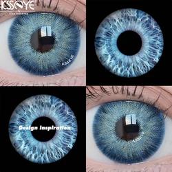 KSSEYE-Lentilles de Contact Bleues, pour Documents, miles des Yeux, 1 Paire