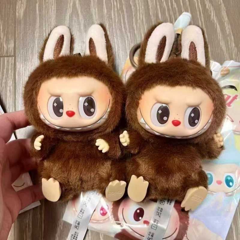 Labubu Blind Box Second Generation Sitting Party Plush Toys Handheld Trendy Toys Desktop Ornament Bag Pendant Decoration Gifts