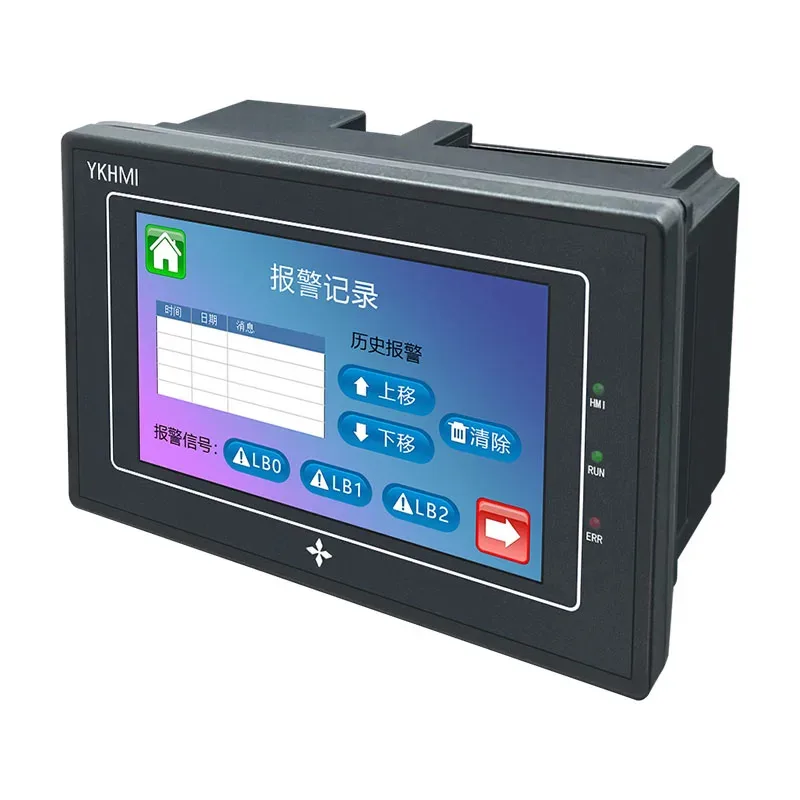 

All-In-One HMI PLC Integrated 4.3 Inch Touch Screen For Mitsubishi FX Or Delta, Relay Transistor Analog NTC TC Optional