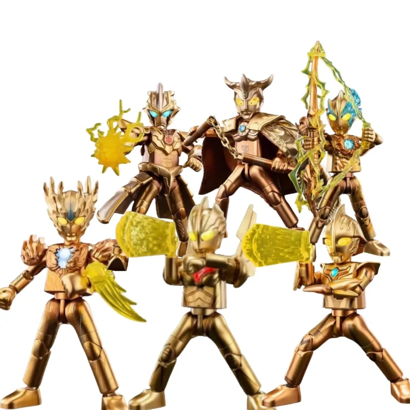 

BLOKEES Ultraman 2025 Gold Limited Edition Building Block Assembly Model Boy Children Birthday Gift Toys Desktop Decoration