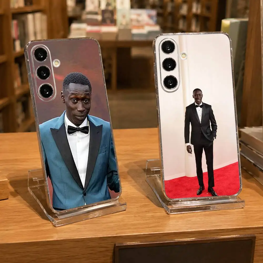 shruggie influencer Khaby Lame Clear Hard Phone Case For Samsung A71, A70, A52, A51, A40, A30,Transparent Cover