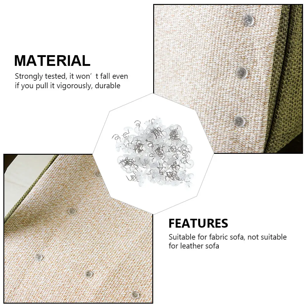 

150pcs Clear Head Twist Pins Rust Proof Holders Plastic Sliding Sleeves Upholstery Decor Spiral Push Pin Durability