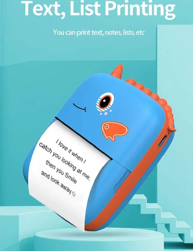 Imprimante d'étiquettes thermiques Portable Mini imprimantes de poche sans fil sans encre pour Android IOS imprimantes Photo imprimante d'étiquettes cadeaux