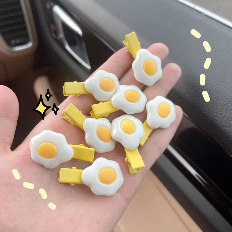 1 Pc Lovely Chic Korea Egg Sweet Yellow Hairpin Hair Clip Hair Grip Barrettes Hairpin Hair Accessories for Women