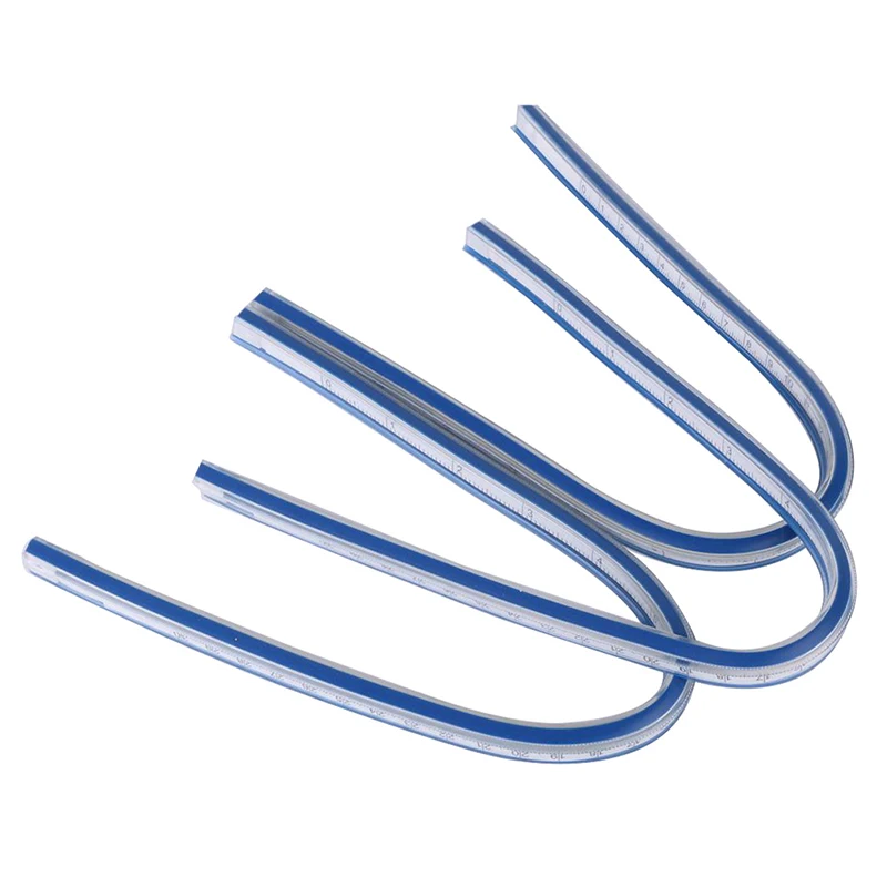 Flexible Curve Ruler Drafting Drawing Tool Plastic Vinyl 30cm