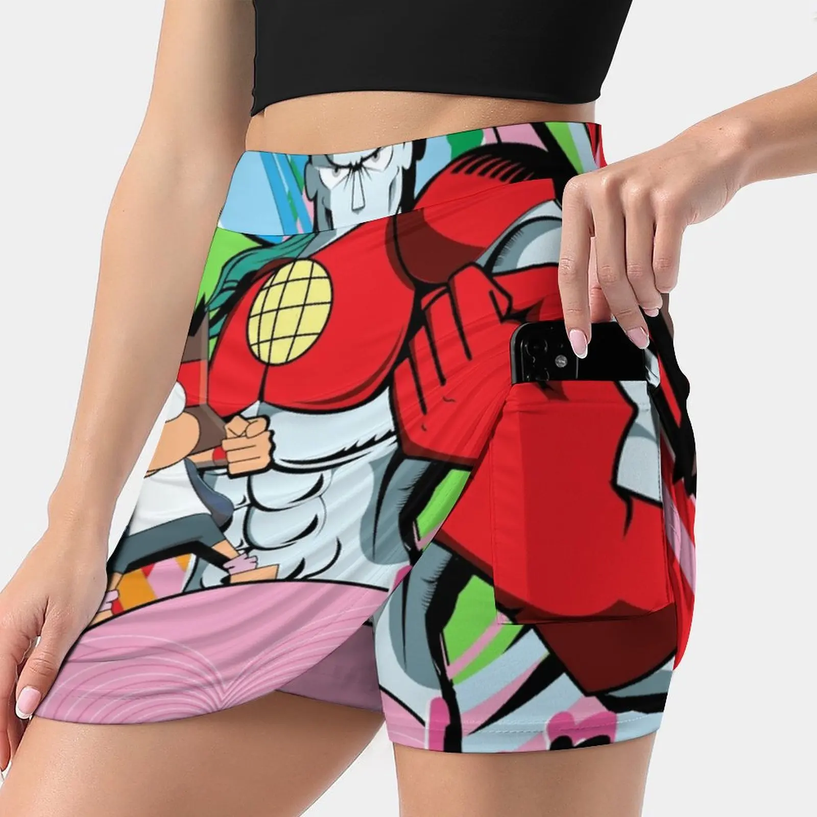 K.O And Captain Planet For Earth! Women'S Summer Fake Two Piece Skirts Casual Sports Beach Skirt Girl Skorts Ok Ko K O O K K O