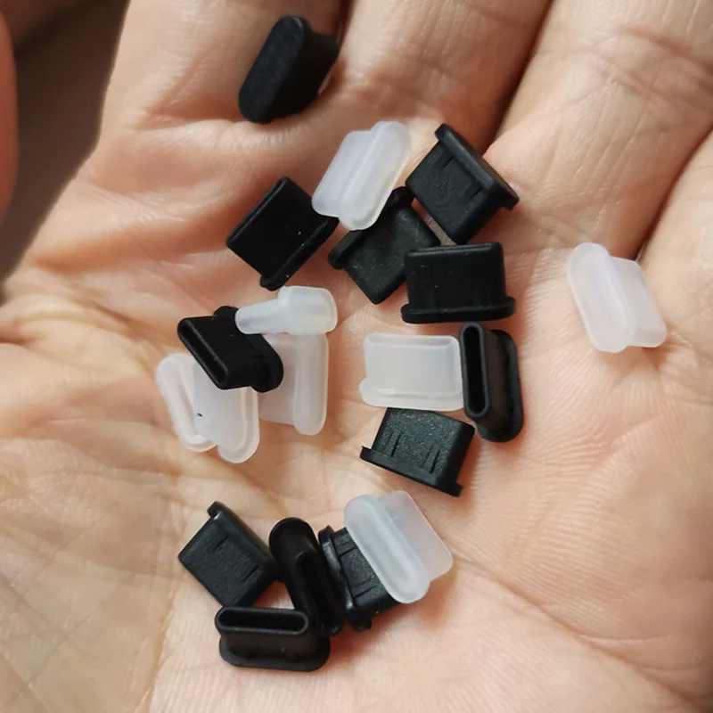مكافحة الغبار سيليكون التوصيل ل usb شحن ميناء ، مكافحة الغبار غطاء للهاتف سامسونج هواوي شاومي ، 10 قطعة