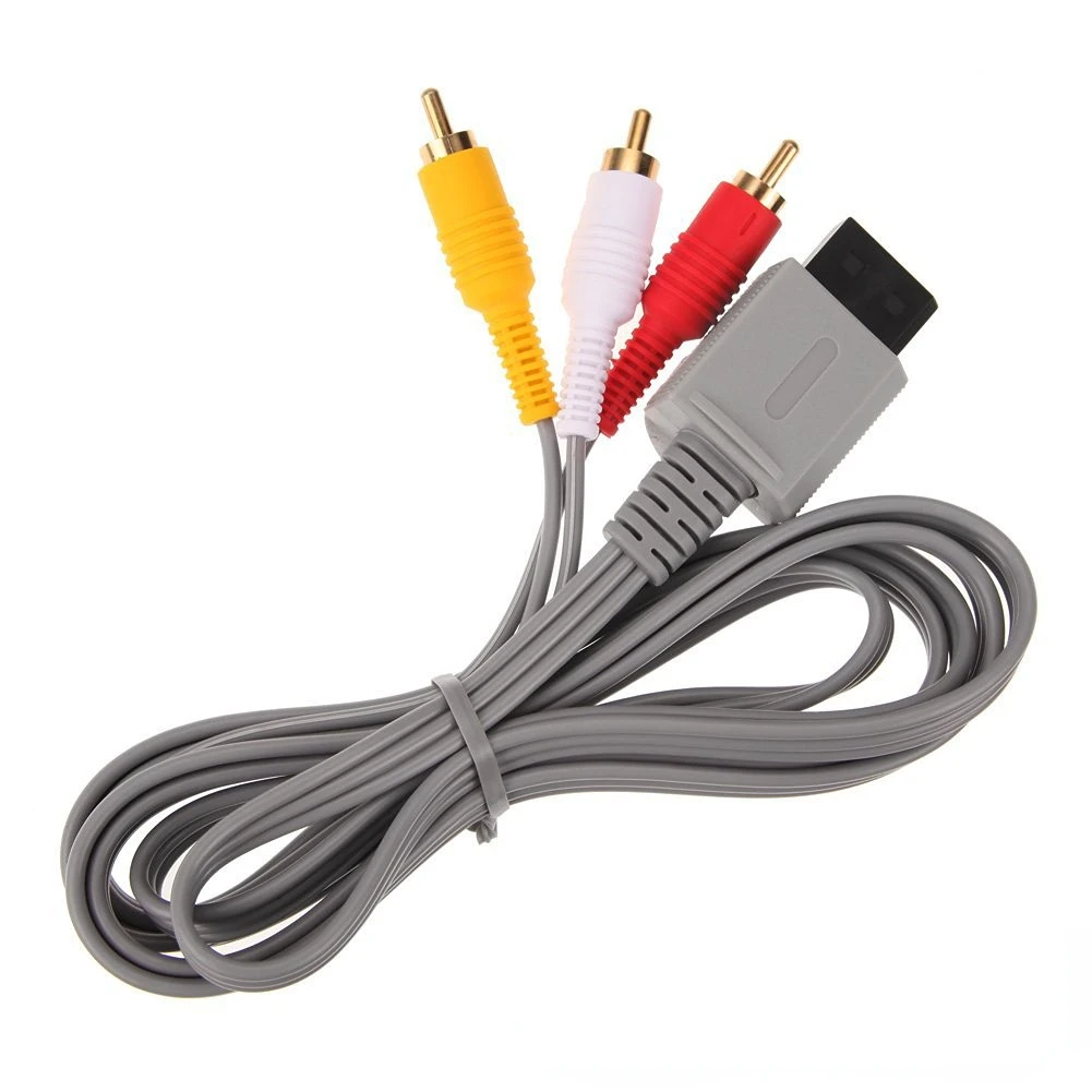 Cables de Audio y Video para Nintendo Wii y U, Cable AV de 1,8 M/6 pies para Cable Digital