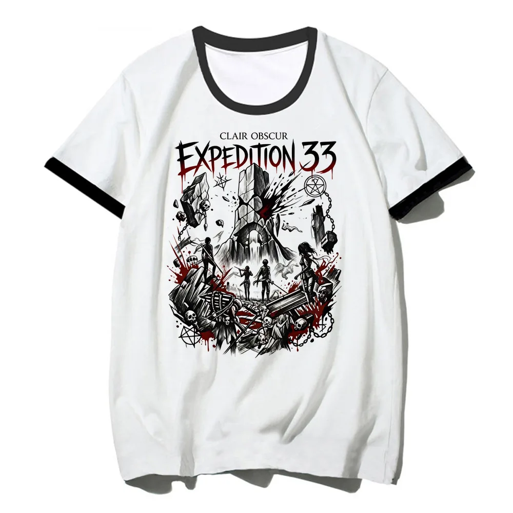 Expedition 33 tshirt girl anime goth grunge shirt vintage 2000s manga streetwear party