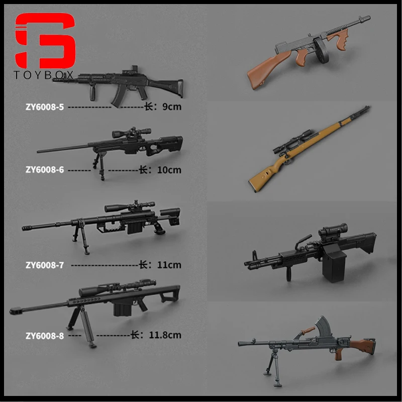 

ZYTOYS ZY6008 1/12 M1928 98K Sniper Rifle Gun Model 8pcs/set Scene Accessories Fit 6'' Soldier Action Figure