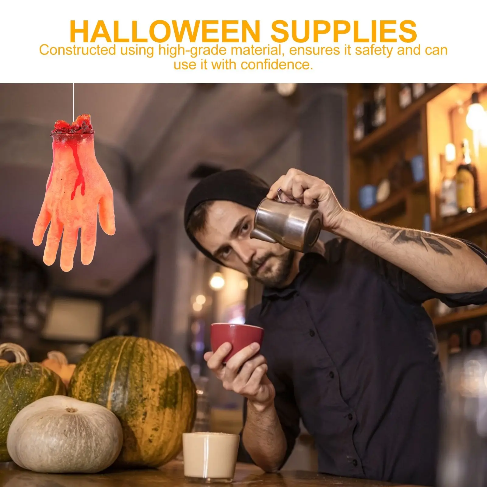 Bloed Rekwisieten Enge Handen Decor Halloween Feestartikelen Vinyl Simuleren Hand Truc Gereedschap Pranks Speelgoed Creatieve Stijl Lang