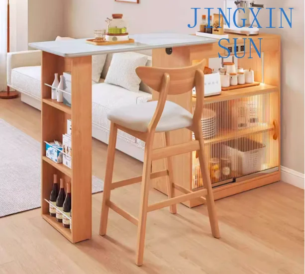 Japan Small Living Room Mini Bar Table Tea Table Extendable Modern Wood Coffee Side Table