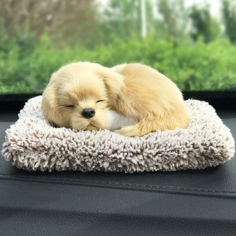 Automotive Interior Decorationssimulated Pet Dog Sleeping Posture, Car Activated Carbon Deodorizing Interesting Accessories,