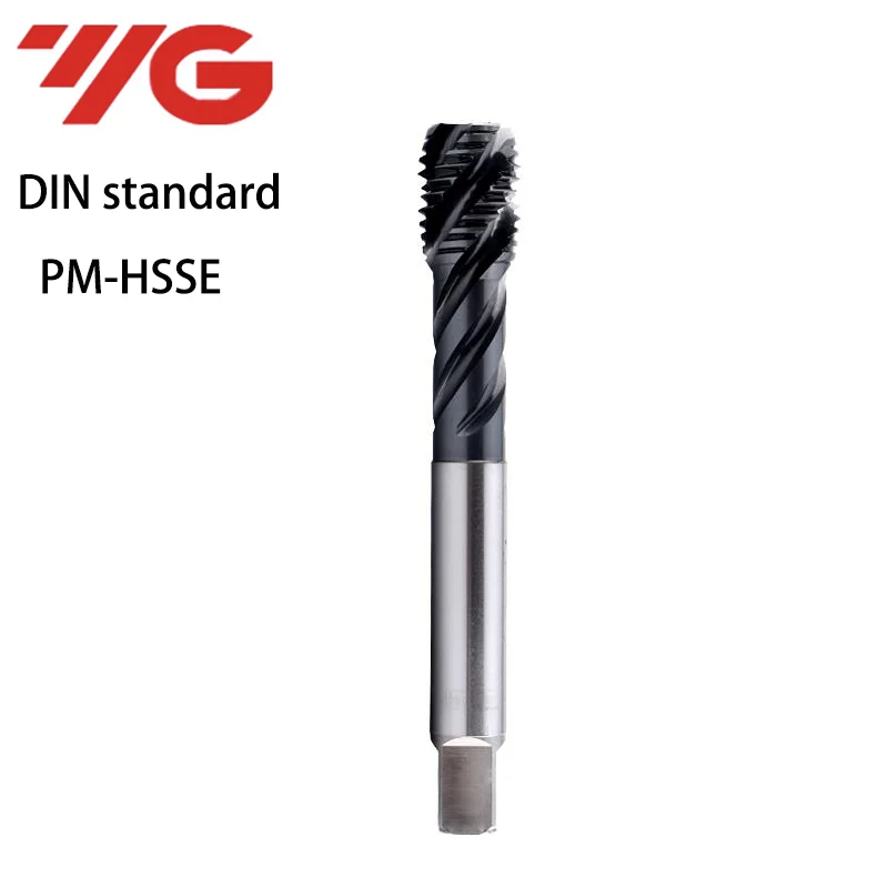 Original Korea YG 1PCS DIN Standard Spiral Fluted Tap Pointed M3M4M5M6M M10M12M14M16M18M20M24M27M30 Machine Screw Thread Taps