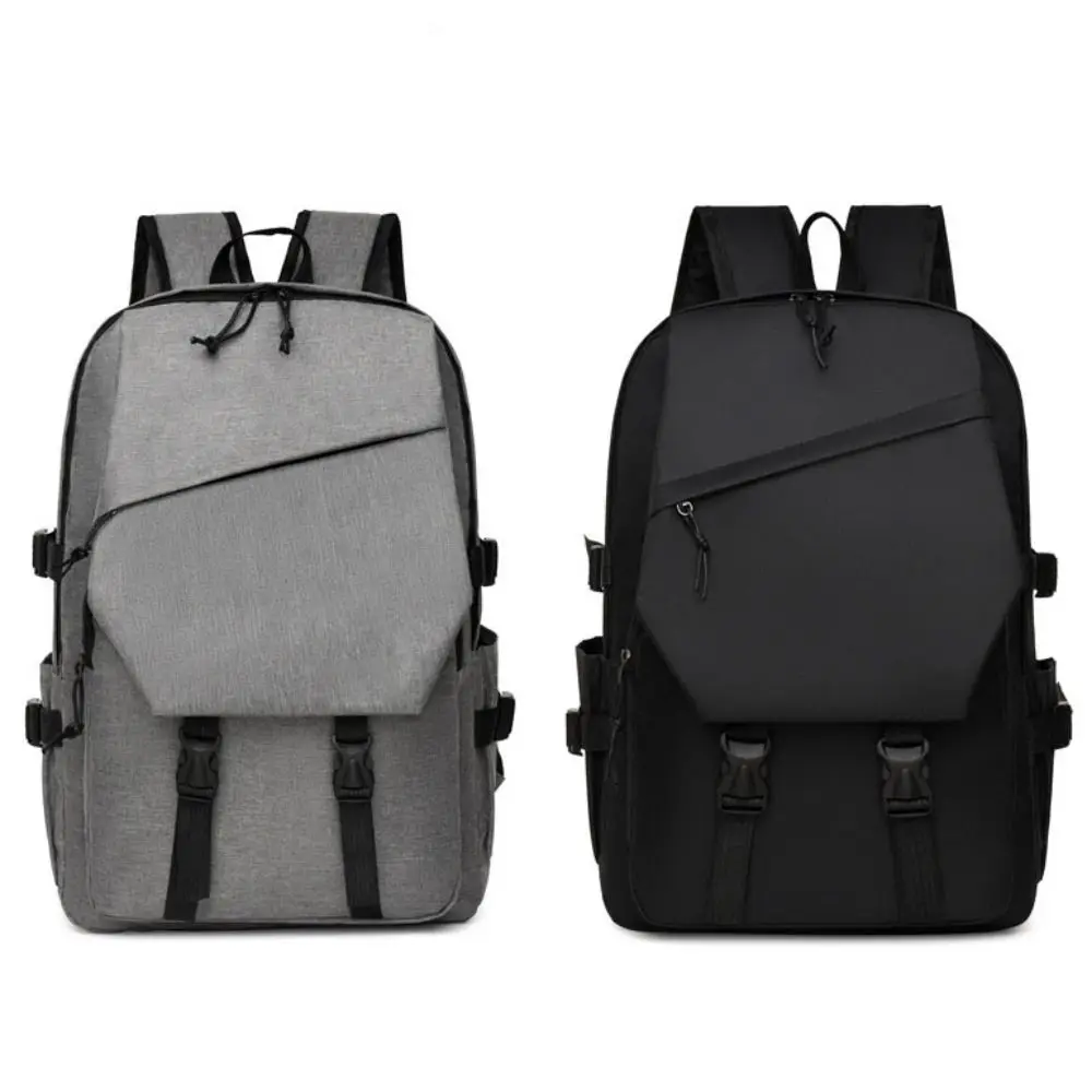 Large Capacity Men's Shoulder Bag Waterproof Ins Korean Style Students School Bag Multi Pocket Commute Bag Outdoor Storage Bag