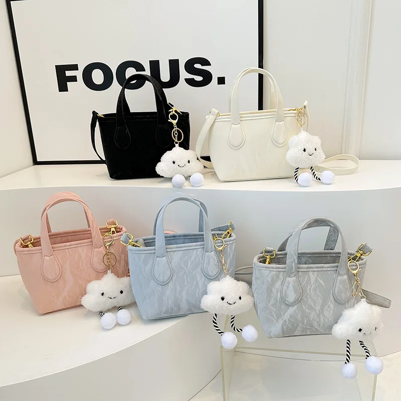 Новинка 2025, универсальная повседневная ручная сумка, простая и модная женская сумка-мешок, сумка через плечо на одно плечо