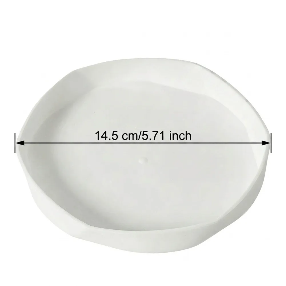 6 Pack Plant Saucer Tray with Circular and Reinforced Structure for Reliable Support Under Various Sized Flower Pots