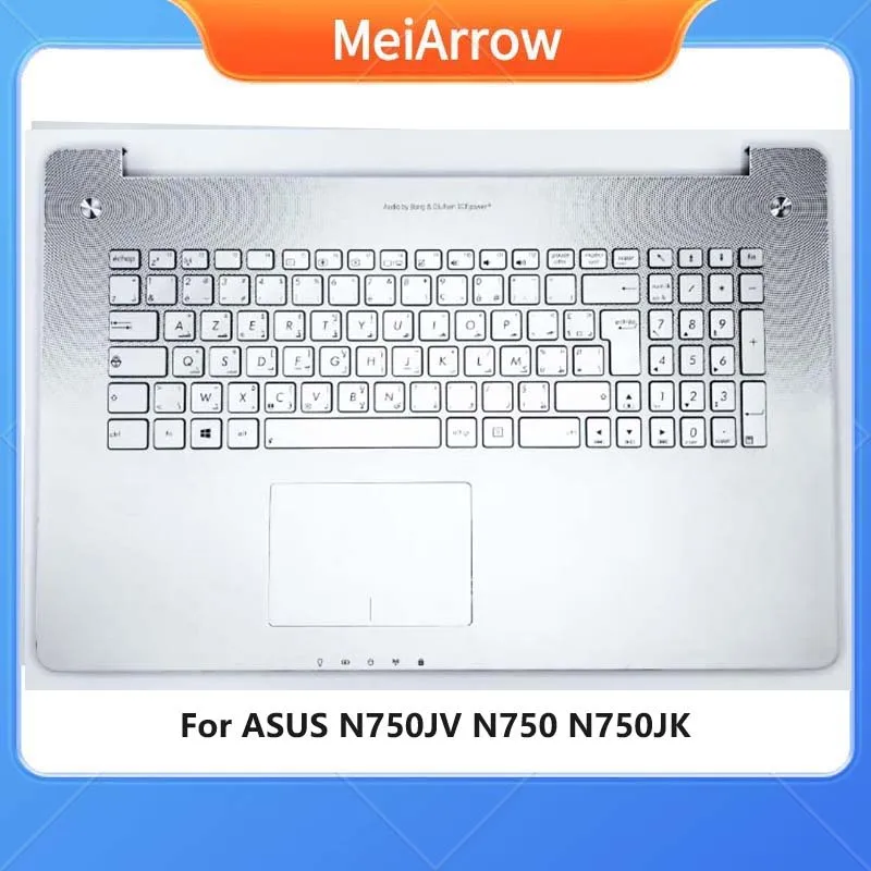 

MEIARROW New/org Laptop top case For ASUS N750 N750J N750JV N750G palmrest Arabic keyboard upper cover Touchpad