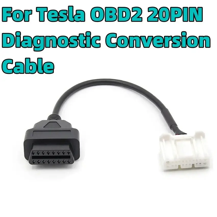 

For Tesla Model X/S OBD2 20PIN Automotive Conversion Diagnostic Conversion Cable High Quality Fast Delivery OBDII Adapter Cable