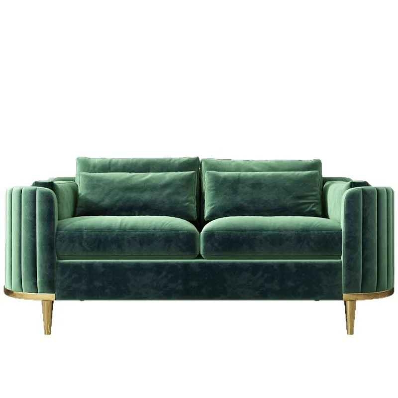 

Light luxury fabric sofa simple modern large apartment living room coffee table combination