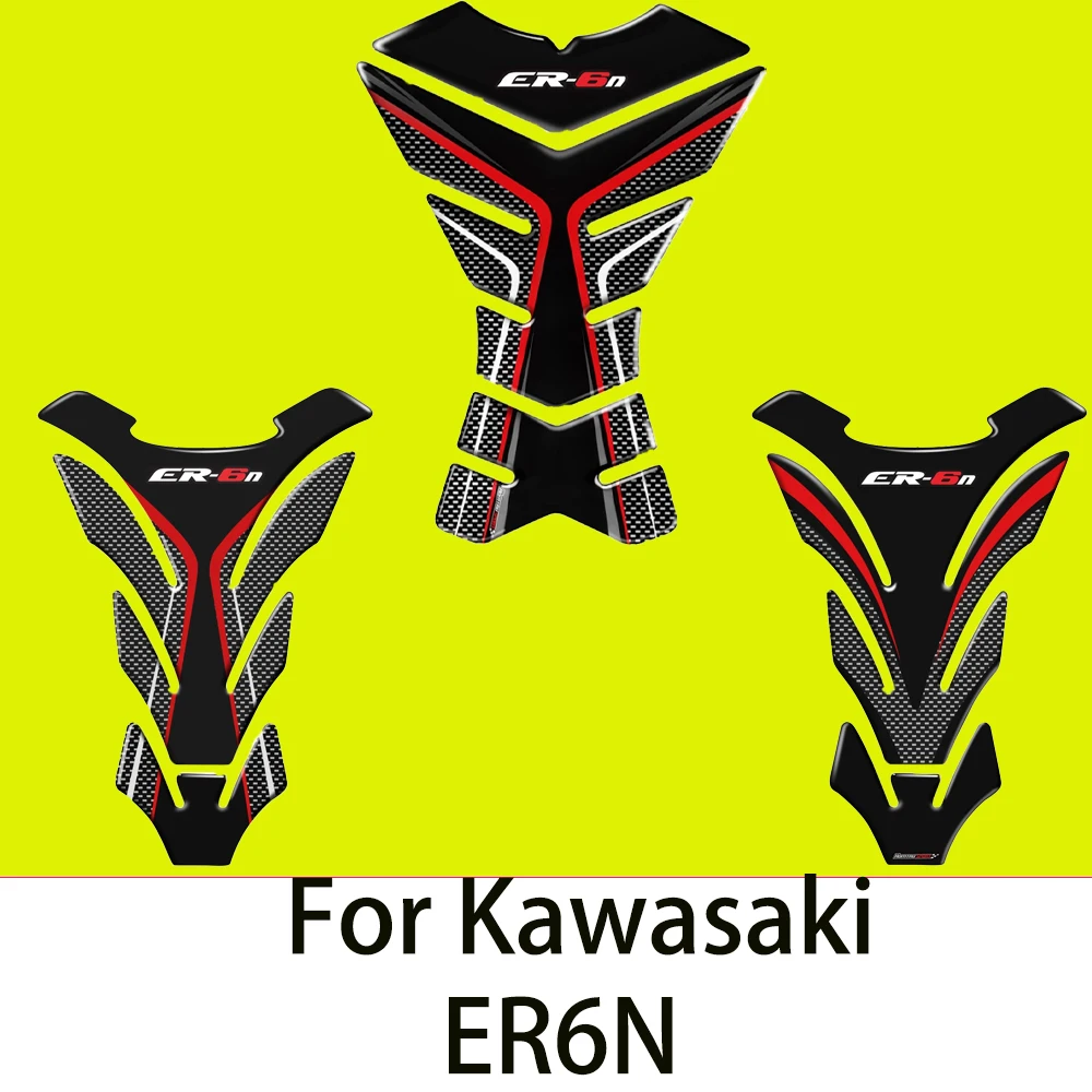 

For Kawasaki ER6N ER-6N Badge Badge Logo Knee Motorcycle Fairing Sticker Decal Fuel Tank Pad Protector