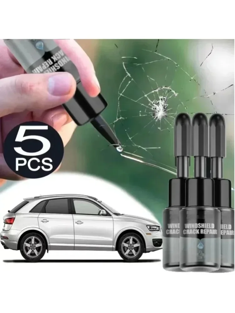 1-10 Stück 20 ml Windschutzscheiben-Reparaturset, schnelle Reparatur von Rissen und Kratzern an Autoglas, UV-härtendes Harzklebstoff, Werkzeug zur Reparatur von Windschutzscheiben, DIY-Pflegezubehör