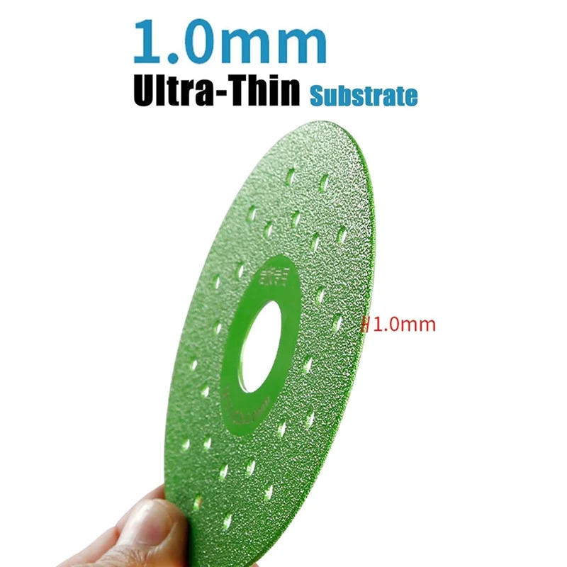 AB34-3PC Diamond Chamfered Saw Blades For Cutting And Grinding Tile And Marble,4In Glass Cutting Disc 1Mm,For Angle Grinders