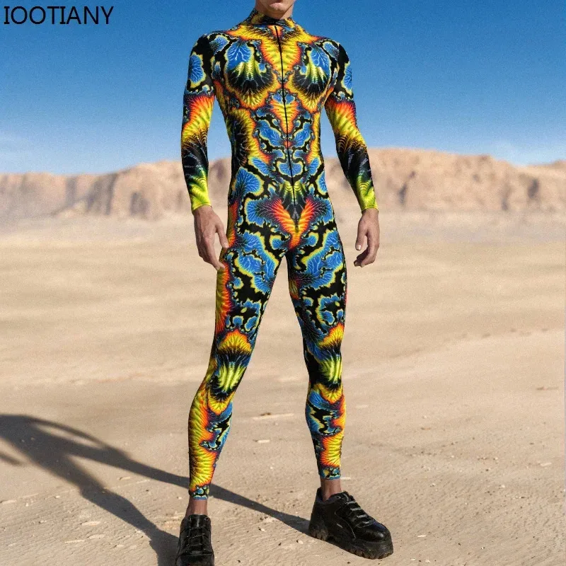 بدلة كوسبلاي مثيرة للعضلات مطبوعة ثلاثية الأبعاد لحفلات العطلات للرجال بدلة قوس قزح للهالوين بدلة زنتاي لركوب الدراجات s؛ 3'c، 5.y؛ 8'v، #4