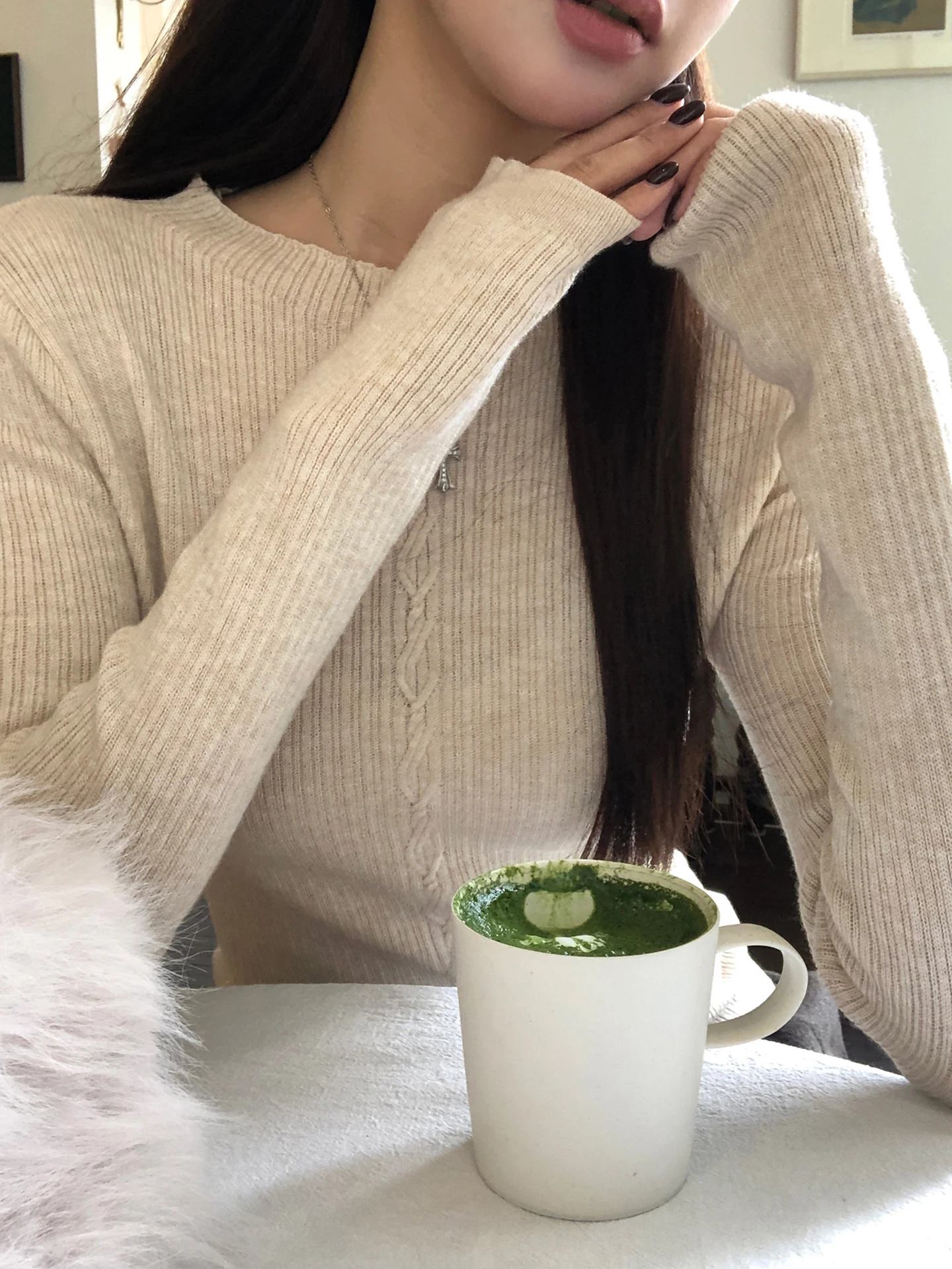 

Winter Women's Knitwear Long Sve Innerwear Outerwear Slim Fit High End Feeling round Ne Pullover Faionable Commute Sle