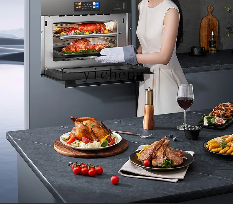 

Multifunctional baking, frying and stewing K1 embedded steaming oven fully embedded steaming and baking all-in-one machine