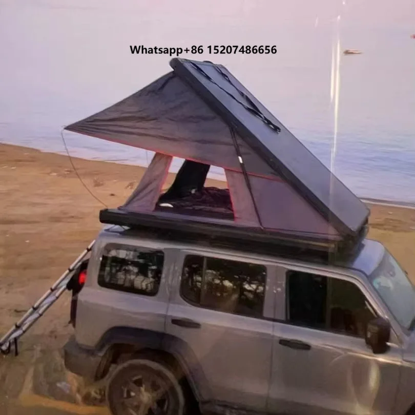 Spacious Roof Top Tent Family Camping Shelter Panoramic Skylight Design Car Rack Adapter Kit for Outdoor