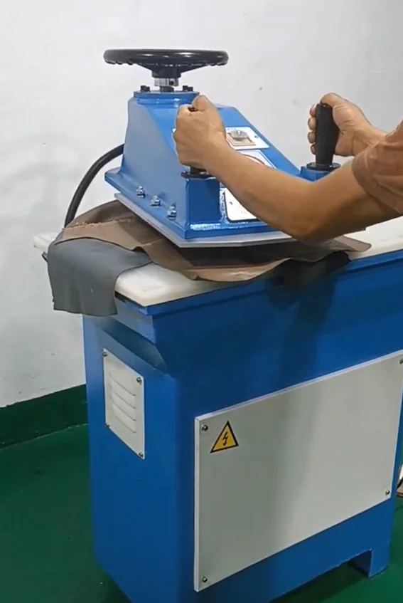 Manual Patterns Swing Arm Die Cutter Leather Cloth Clicker Press Cutting Machine Textile Clicking Press With Swing Head