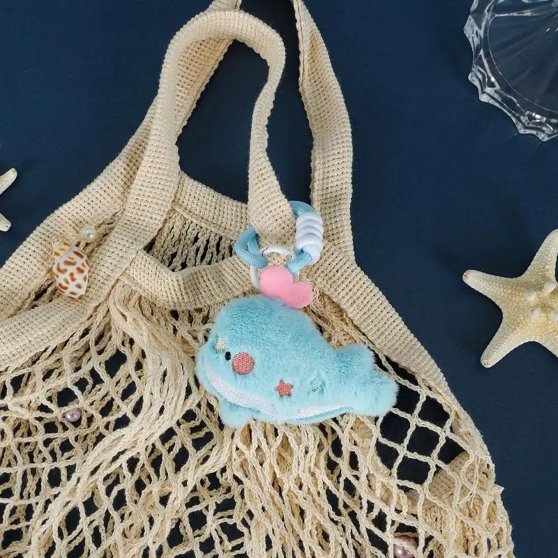 Oceaandier pluche sleutelhanger cadeauset, schattige octopus dolfijn hanger voor verjaardag en rugzak, decor met mariene thema