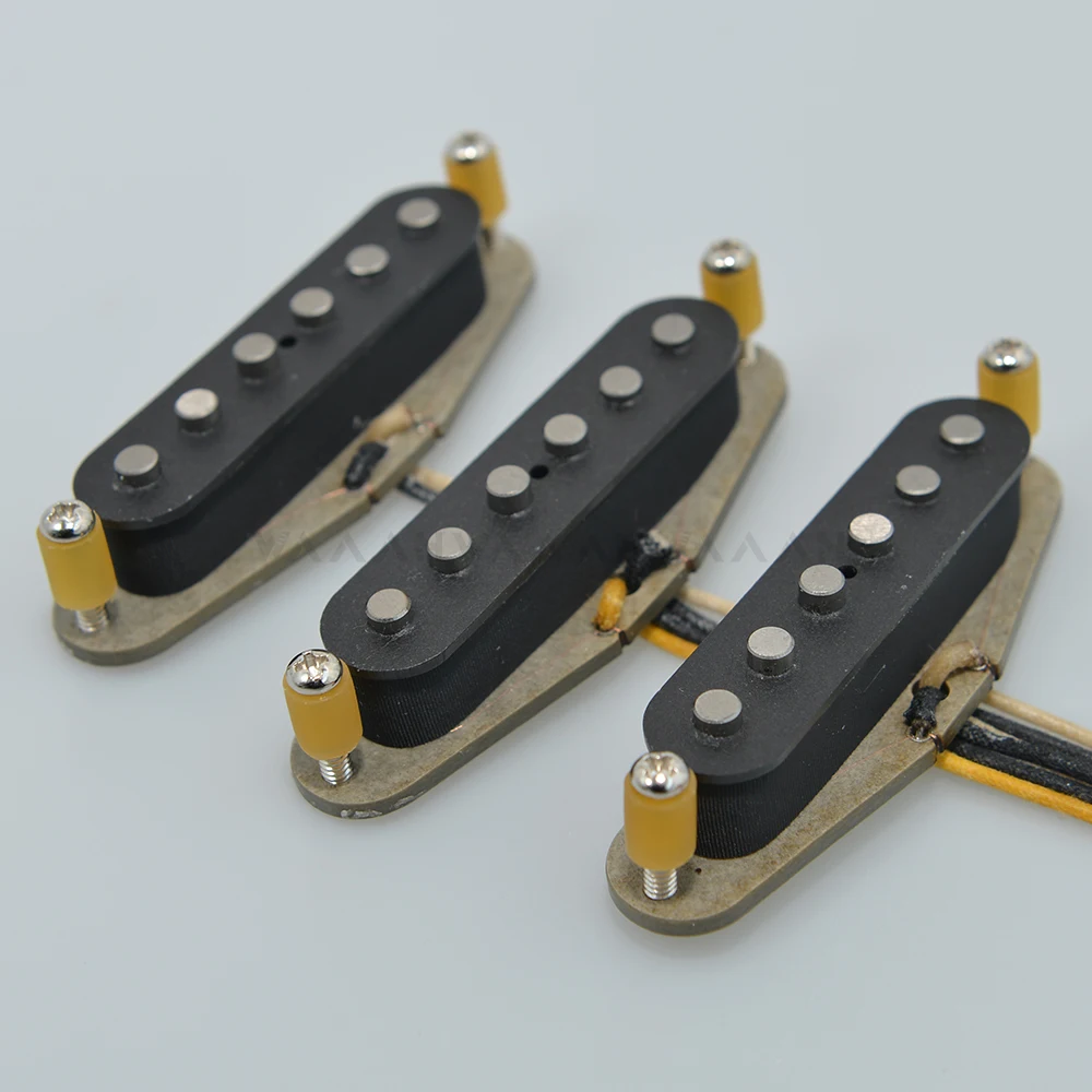 WAAAH Texas Special Classic Blues SSS Alnico 5 60's Blues N Rock Guitar Pickups Single Coil TexMex Style for ST Guitar WAA5PSTS3