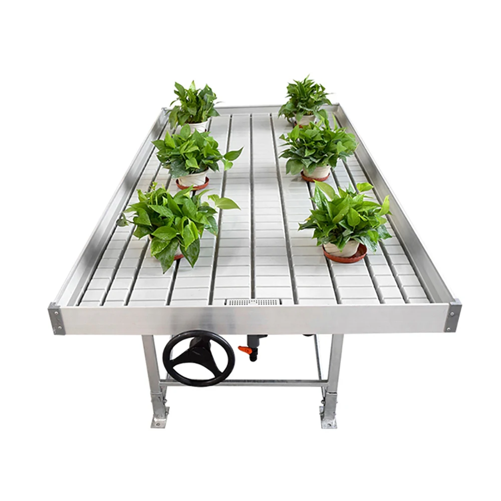 Landbouw Ebb en Flow Hydrocultuur Grow Rolling Bench Table