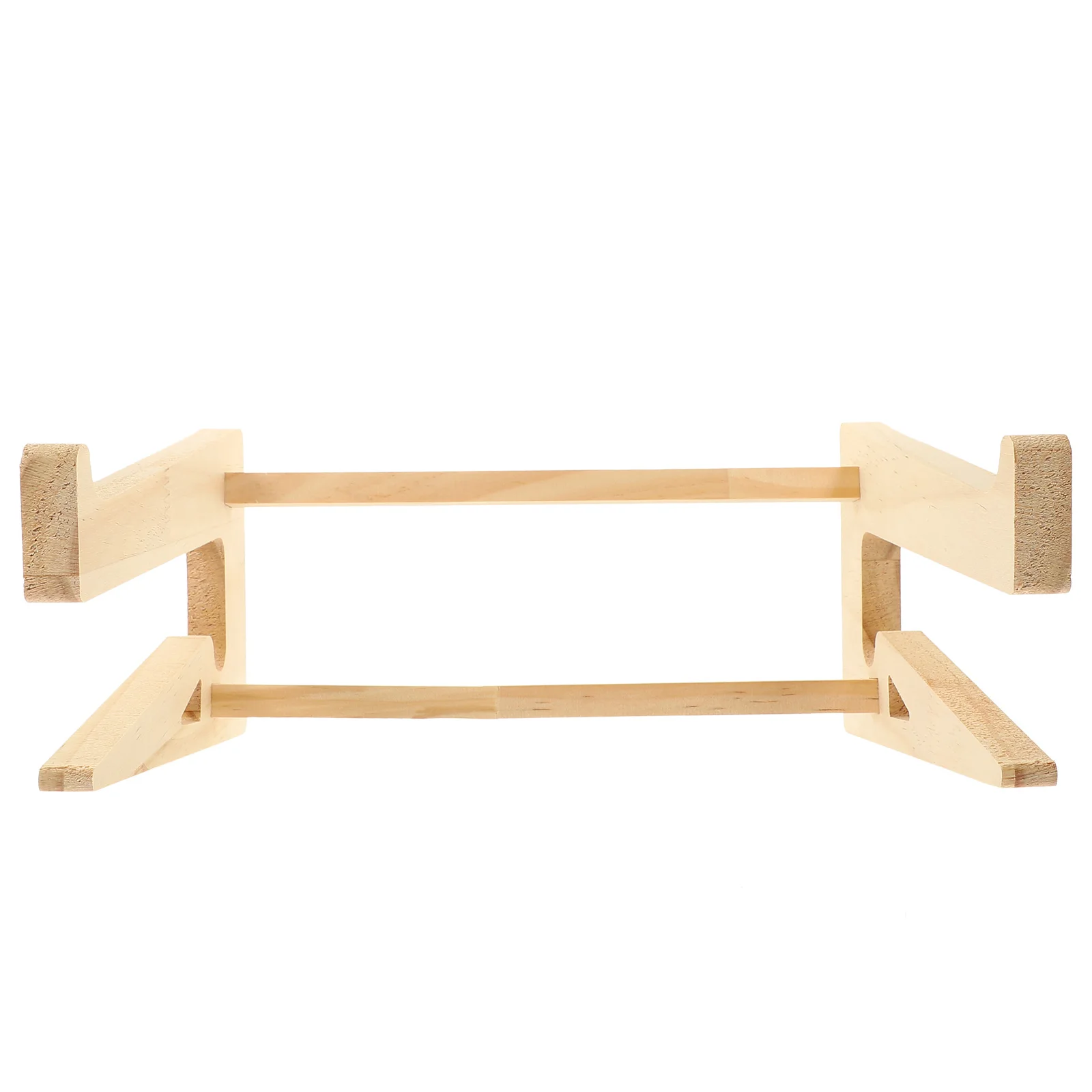 

Laptop Desk Stand Notebook Support Holder Computer Riser Khaki Portable Wood Strong Durable Heat Dissipation Comfortable Typing