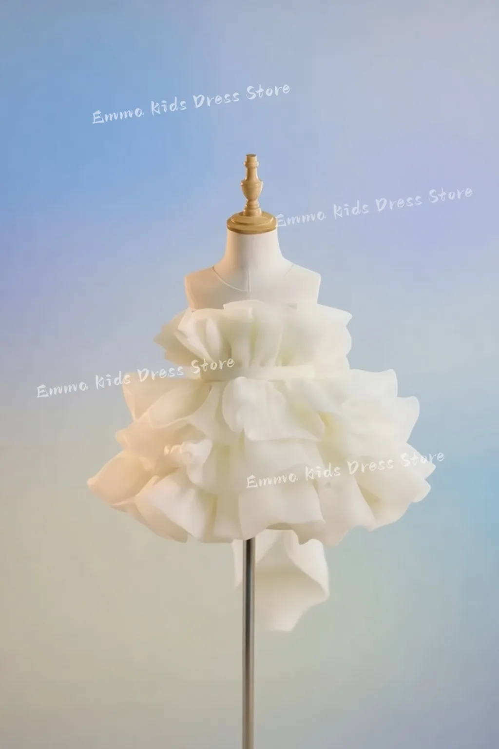 DROIS  New Children's Princess Costume Host's Piano Performance Wedding Birthday Party Dresses For Girls First Communion Gown