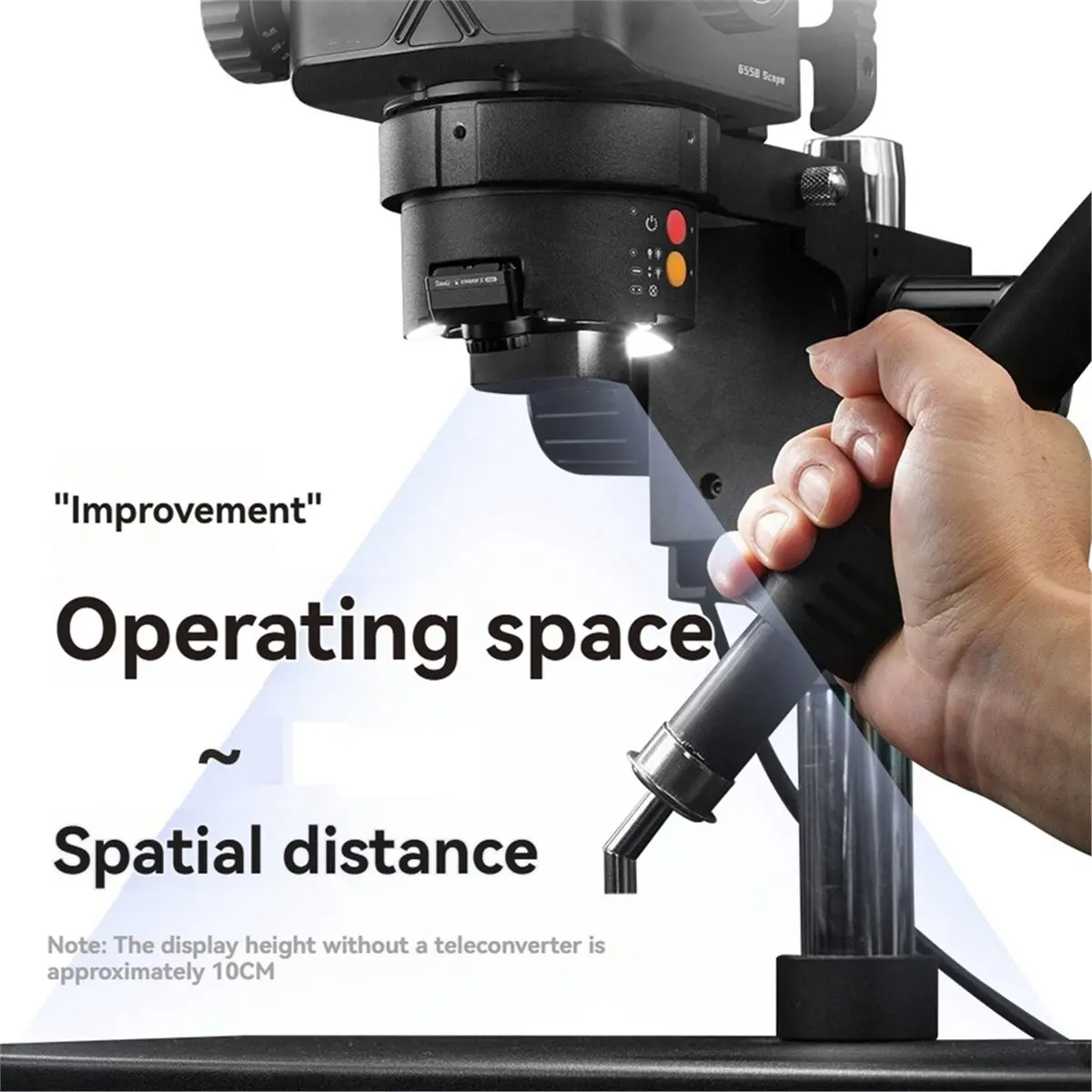 Digital Essentials 0.5X Auxiliary Teleconverter Microscope Teleconverter Expand View for Integrated Microscope Positioning Light