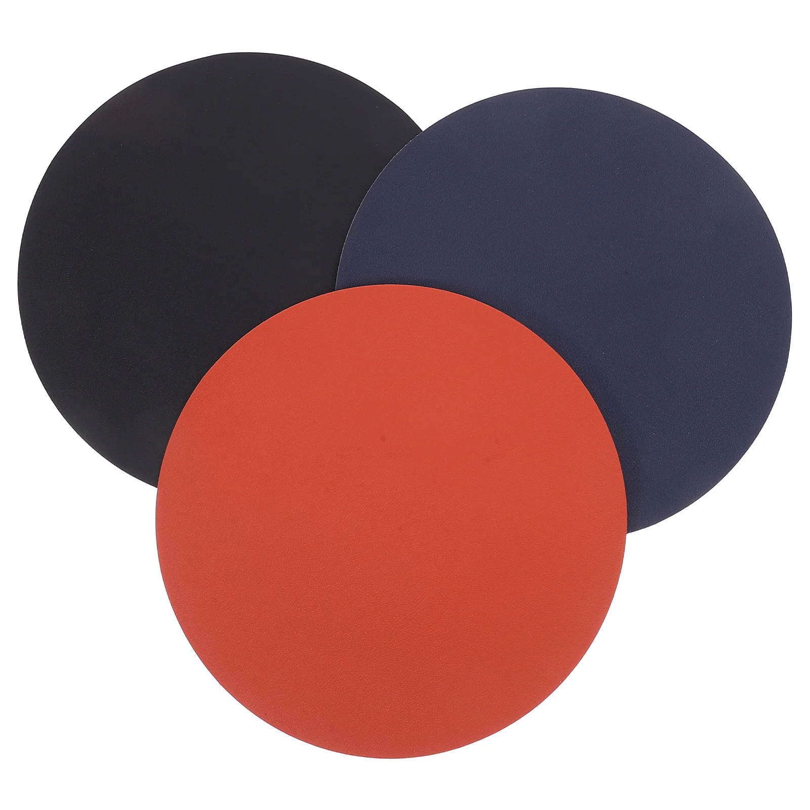 3Pcs Ergonomic Round Cork Mouse Pad Smooth Surface Non-Slip Desk Mat for Office Computer Gaming Comfortable Workstation