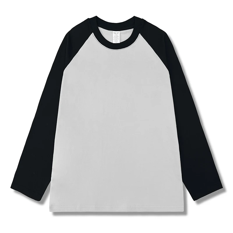 AOSSVIAO 2026 Damen Frühling Herbst Mode O-Ausschnitt T-Shirt Weibliche Lose Langarm-Shirts 100% Baumwolle Patchwork Casual Oberteile – Detail 7