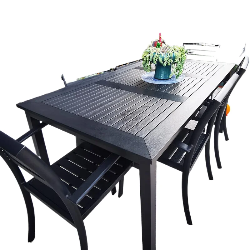 

Aluminum alloy outdoor table and chair set