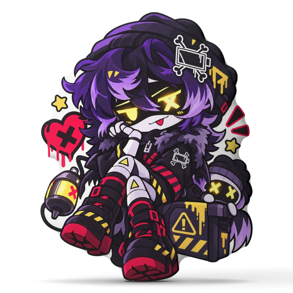 Murder Drones Uzi Doorman Shaped Pillow Gothic Anime Character Cushion Stuffed Throw Pillow for Gamer Room Sofa Decor Gift